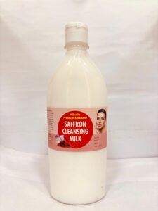 Saffron cleansing milk.